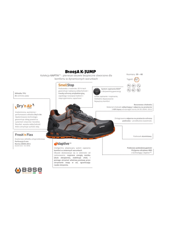 Робочі кросівки BASE K-JUMP S1P