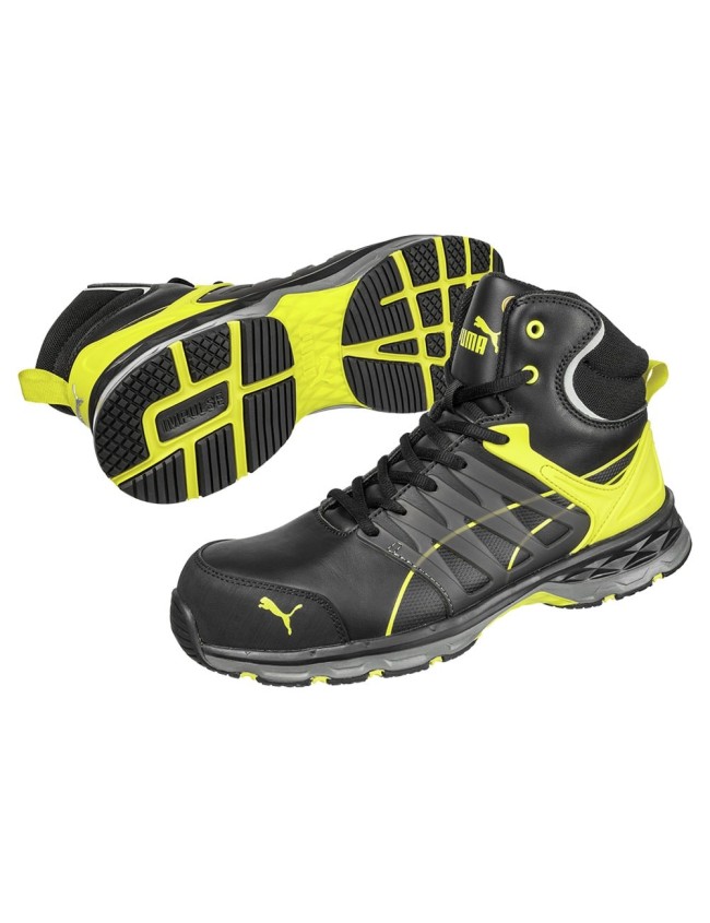 Робоче взуття Puma Velocity 2.0 Mid S3 жовті ESD