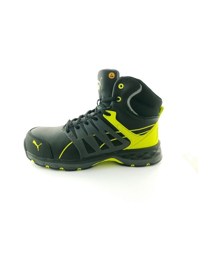 Робоче взуття Puma Velocity 2.0 Mid S3 жовті ESD