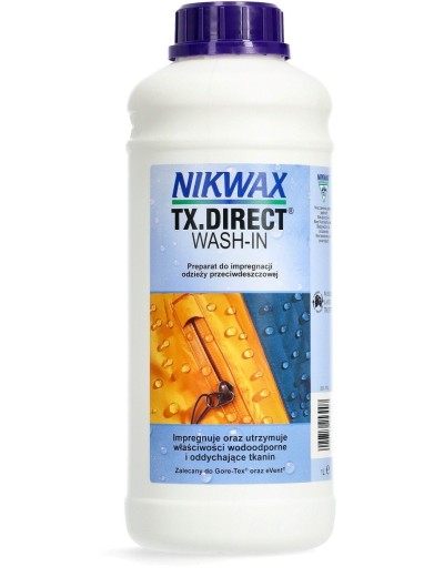 Просочення для одягу від дощу Nikwax TX. 
