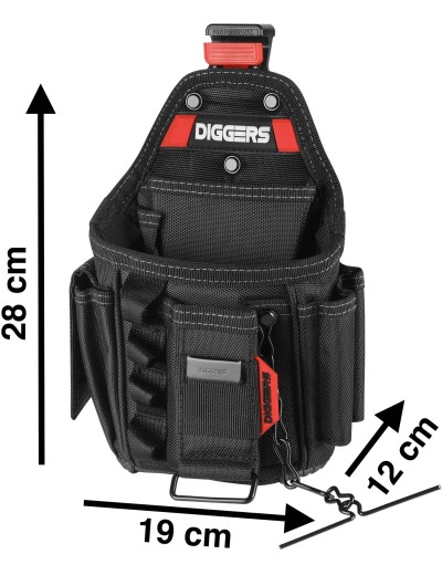 Сумка для інструментів електрика Diggers Electrician Pouch DK620