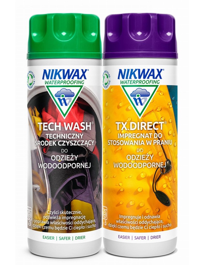 Набір для догляду за одягом Nikwax Tech Wash і TX Direct