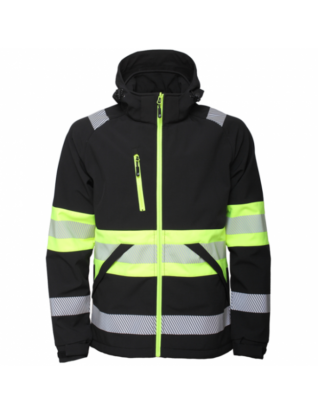 Сигнальна куртка softshell Bosafety Valencia C1