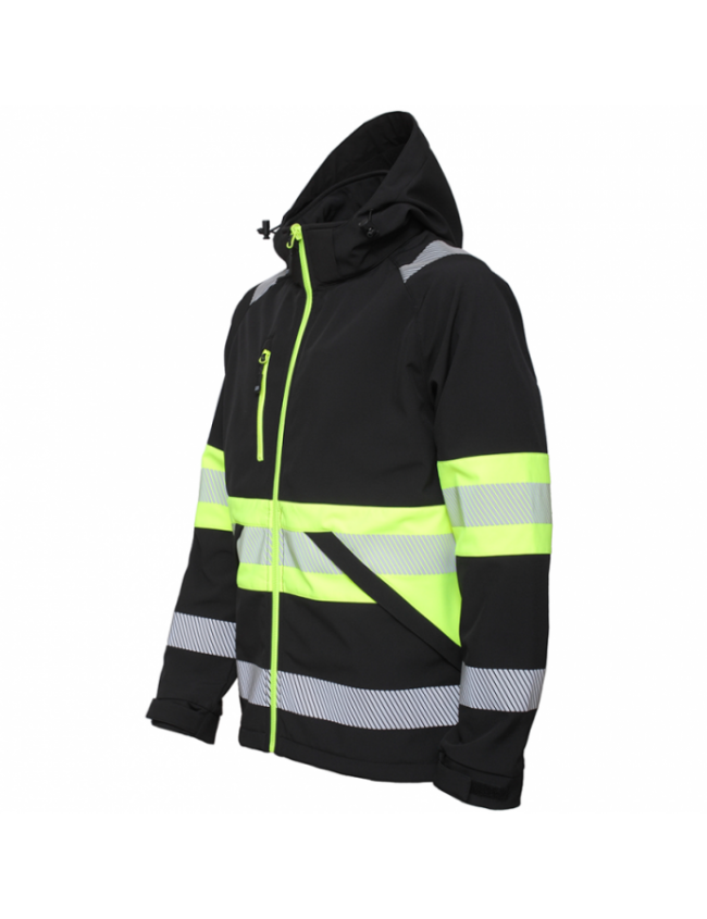 Сигнальна куртка softshell Bosafety Valencia C1