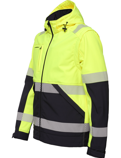 Сигнальна софтшел куртка Bosafety Valencia C2
