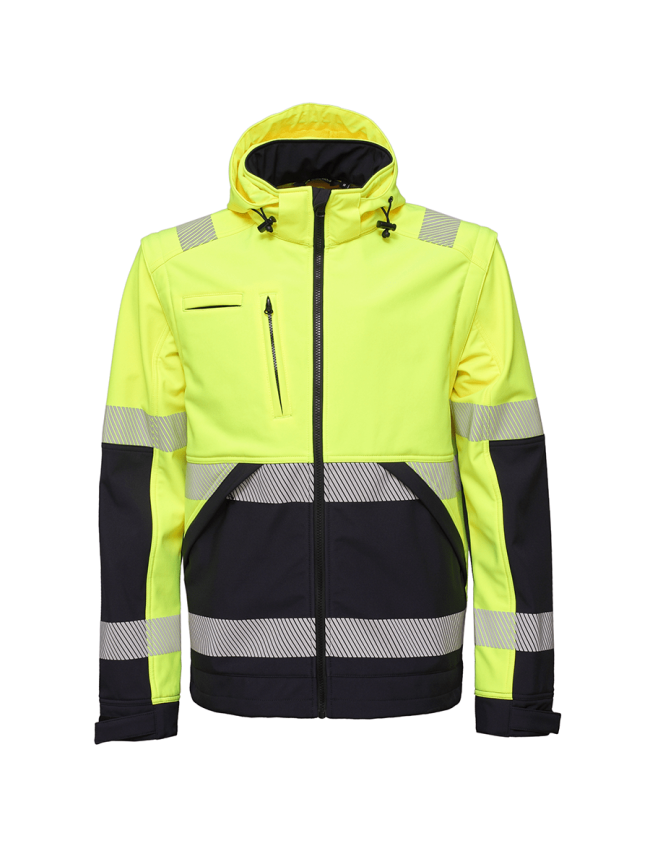 Сигнальна софтшел куртка Bosafety Valencia C2