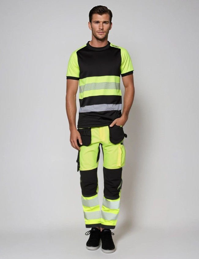 Сигнальні робочі штани Bosafety Tension Plus