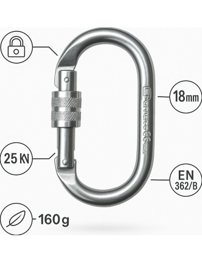 Карабін для роботи на висоті Protekt AZ 011