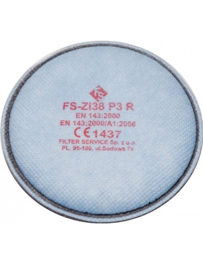 Фільтр до маски P3 з активованим вугіллям FS-ZI38 P3 R