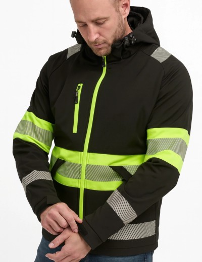 Сигнальна куртка softshell Bosafety Valencia C1