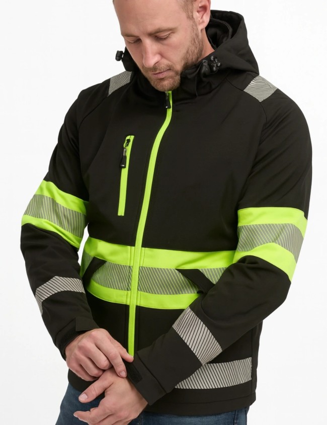 Сигнальна куртка softshell Bosafety Valencia C1