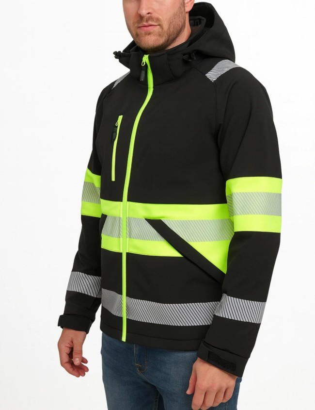 Сигнальна куртка softshell Bosafety Valencia C1