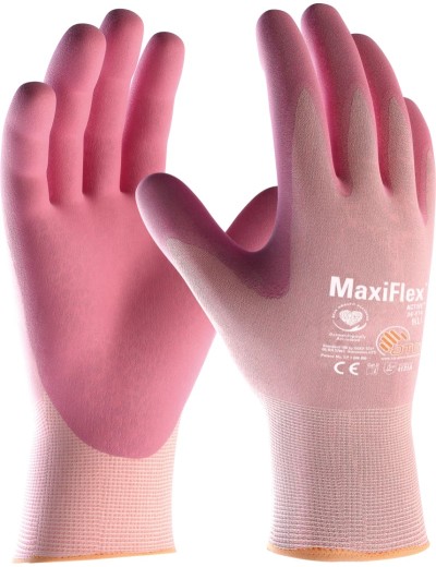 Рукавиці робочі рожеві ATG 34-814 MaxiFlex