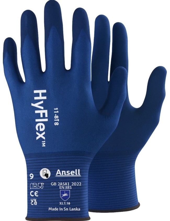 Робочі рукавички Ansell 11-818 HyFlex