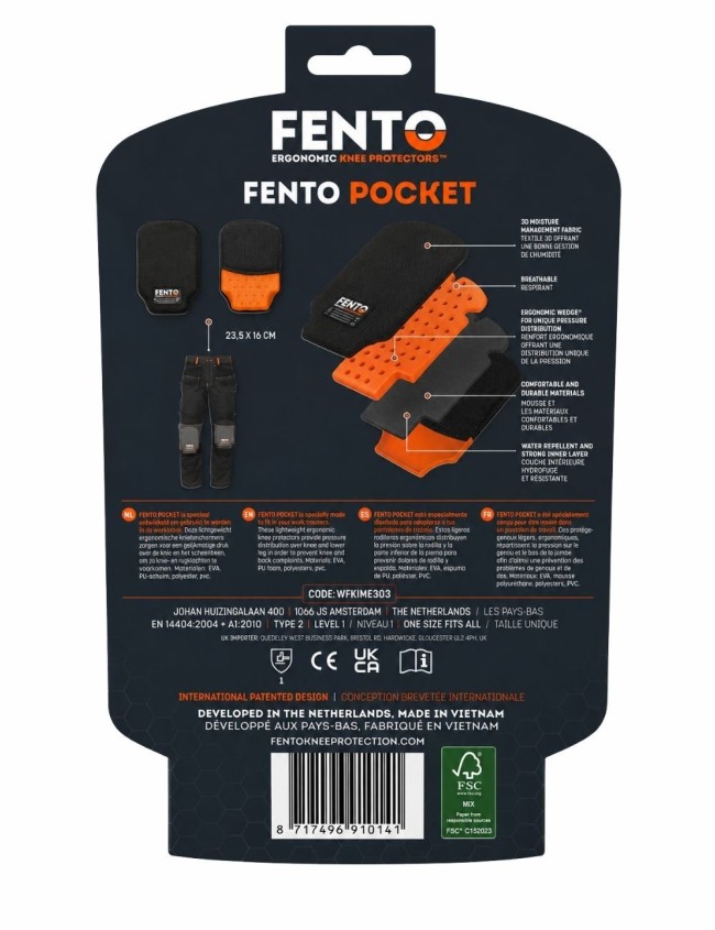 Робочі наколінники FENTO POCKET F280100